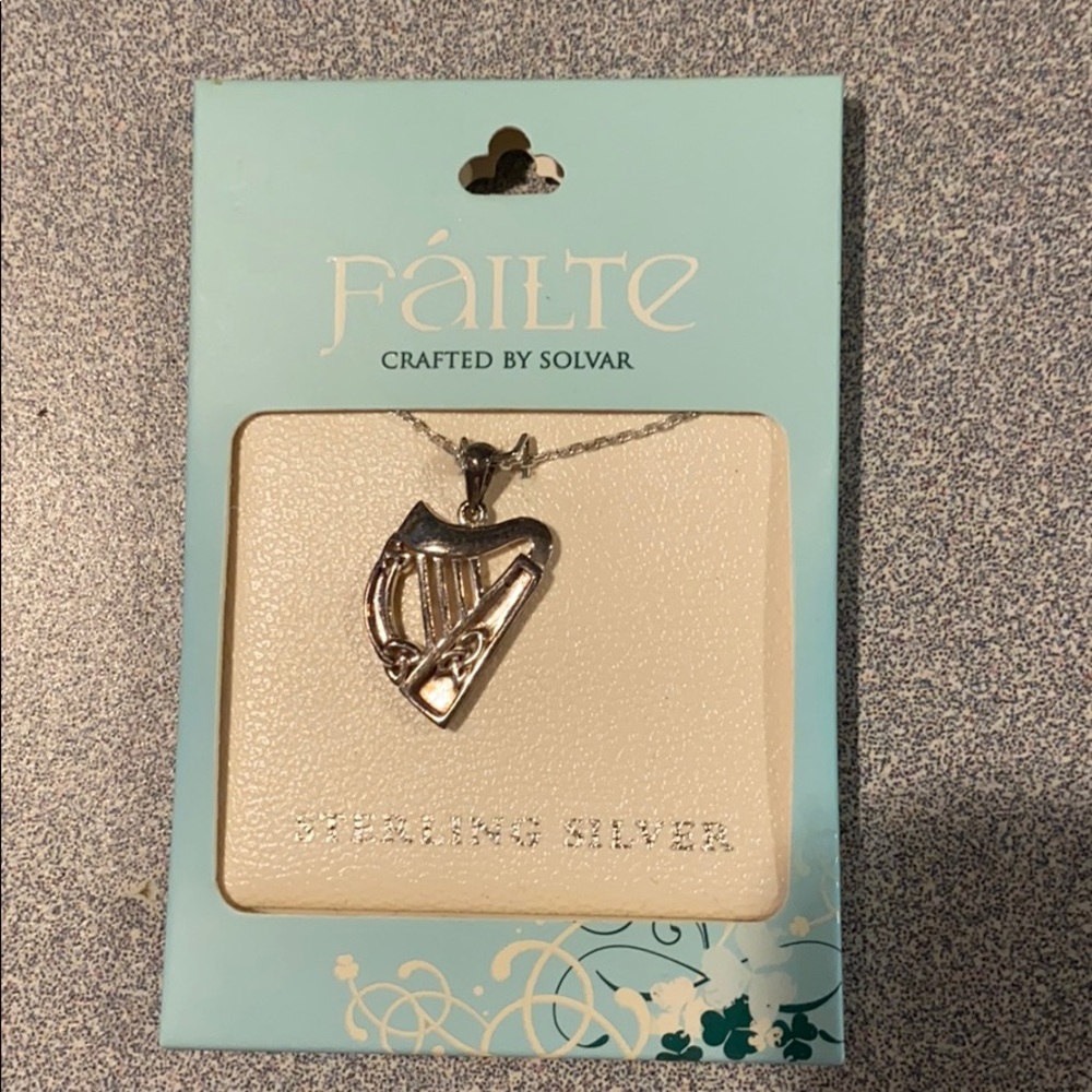 Sterling silver IRish necklace St Patrick's
